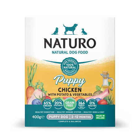 Naturo Alimento húmedo para cachorros Gluten Free Pollo&Patata