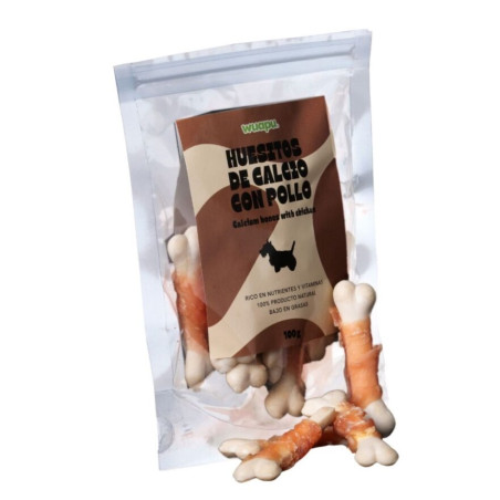 Wuapu Snack Huesitos de Calcio con Pollo 100g