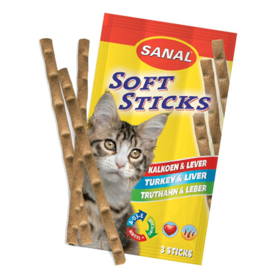 Sanal gato Sticks pavo&higado