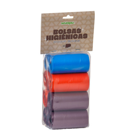 Wuapu 8 rollos bolsas higiénicas mix