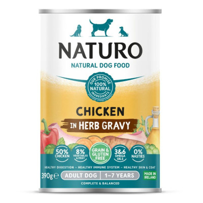 Naturo perro lata pollo &...