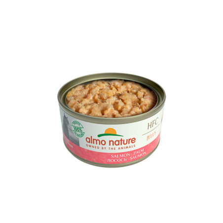 Almo Nature HFC Jelly Lata para Gatos - Salmón 70g