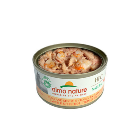 Almo Nature HFC Natural Lata para Gatos - Atún & Camarón 70g