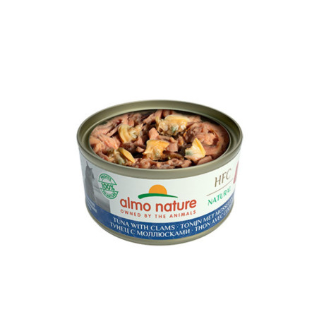 Almo Nature HFC Natural Lata para Gatos - Atún & Almejas 70g