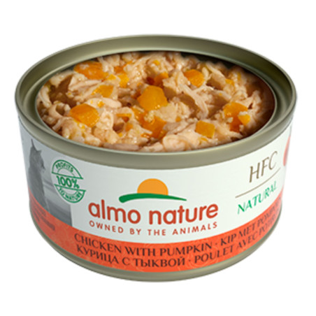 Almo Gato HFC Natural Lata 70g Pollo y Calabaza