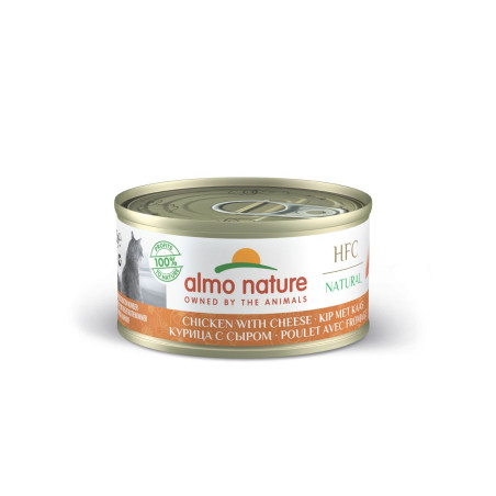 Almo Gato HFC Natural Lata 70g Pollo y Queso