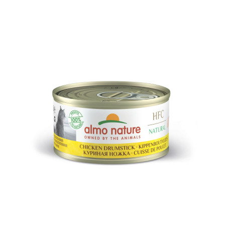 Almo Gato HFC Natural Lata 70g Muslo de Pollo