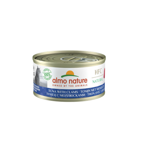 Almo Nature HFC Natural Lata para Gatos - Atún & Almejas 70g