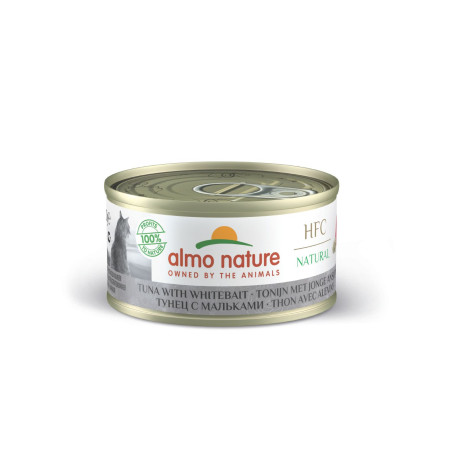 Almo Nature HFC Natural Lata para Gatos - Atún & Anchoas 70g