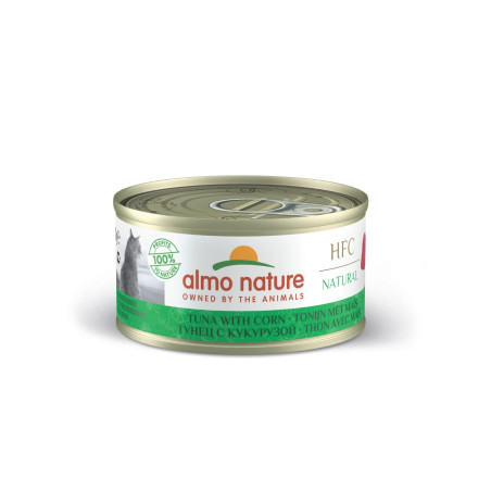 Almo Gato HFC Natural Lata 70g Atún y Maíz