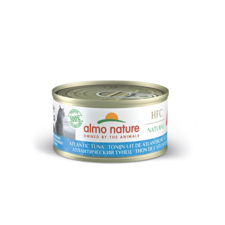 Almo Nature HFC Natural Lata para Gatos - Atún del Atlántico 70g