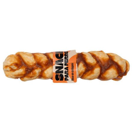 Wuapu Snack Trenza L Pollo con Colágeno 150g