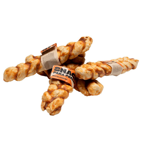 Wuapu Snack Trenza L Pollo con Colágeno 150g