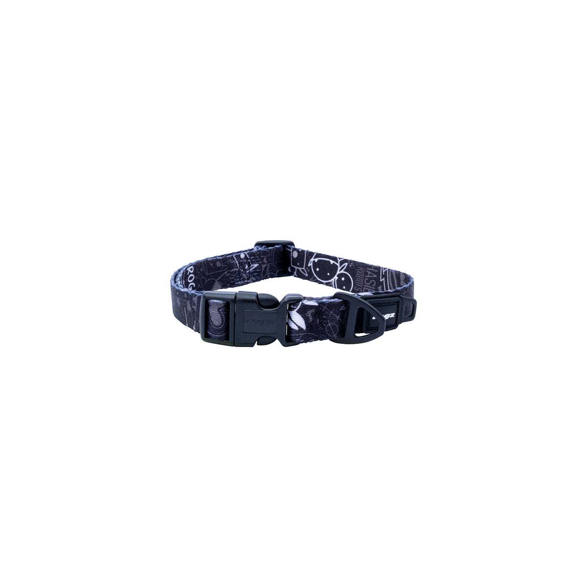 Rogz Collar Fusion Grafiti Negro