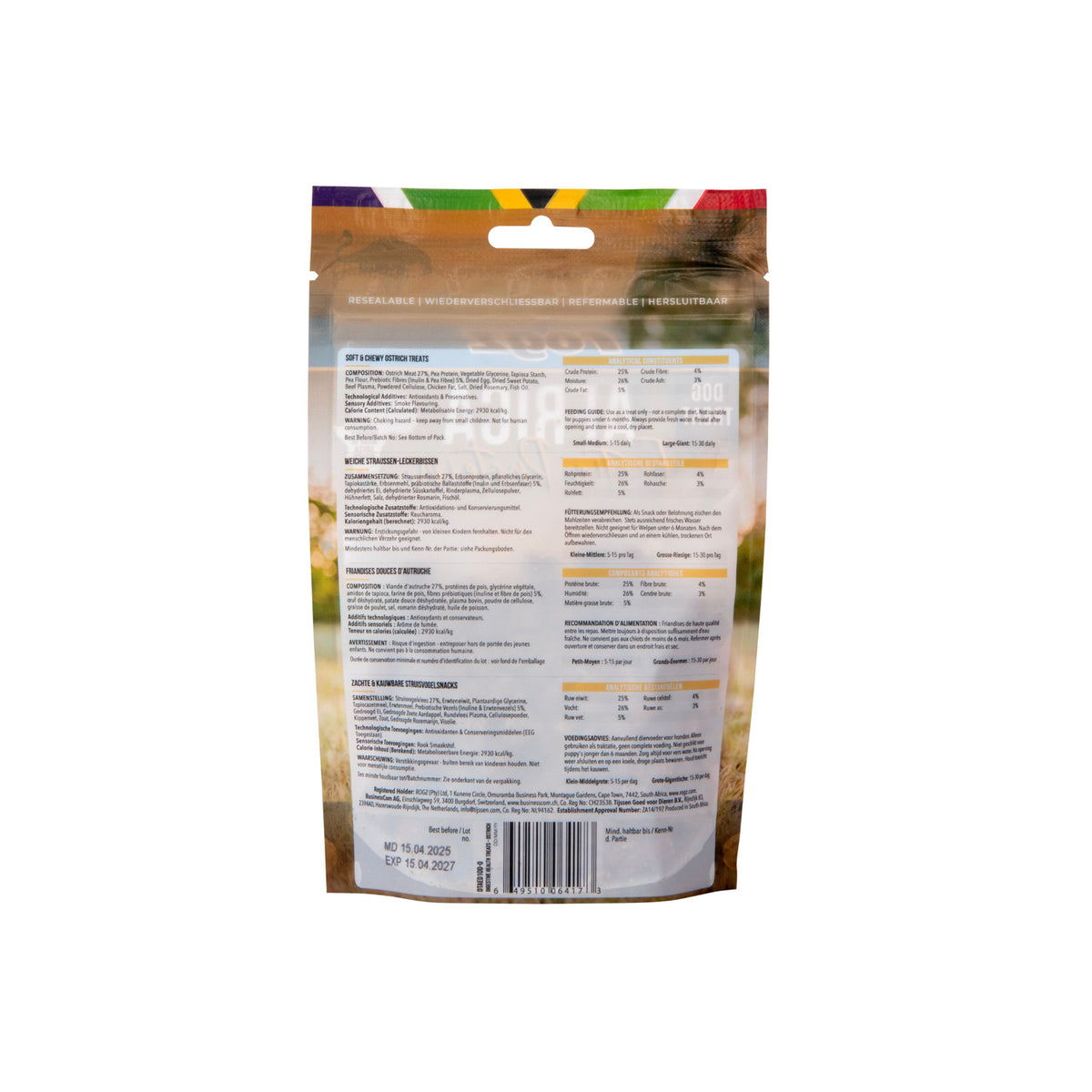 Rogz Snack Digestive Avestruz 100 gr (6)