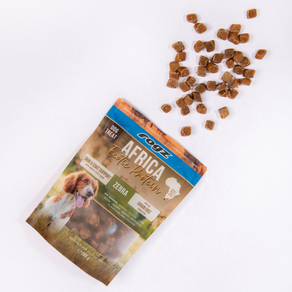 Rogz Snack Skin&Coat Zebra 100 gr (6)