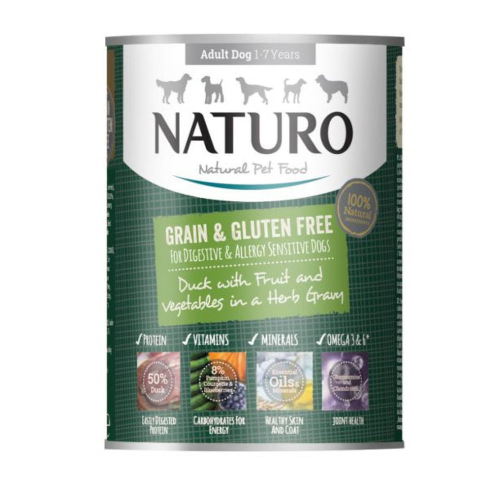 Naturo Dog Lata Pato & Vegetales 390 g (12)