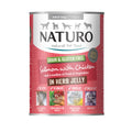 Naturo Dog Lata Salmón & Pollo Gelatina 390 g (12)