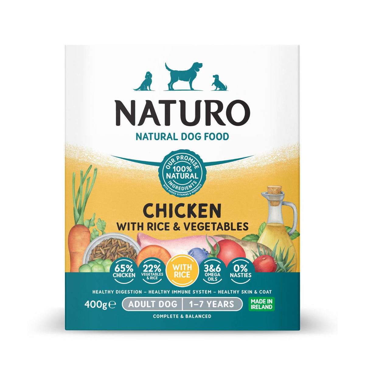 Naturo Dog Adult Pollo & Arroz 400 g (7)