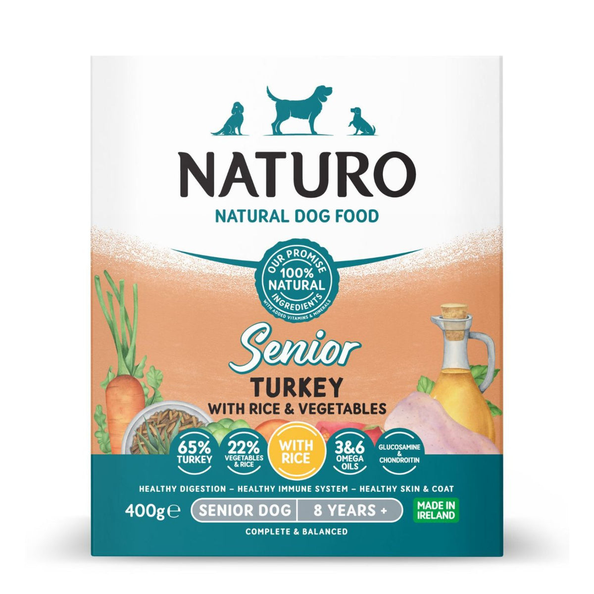 Naturo Dog Senior Pavo & Arroz 400 g (7)
