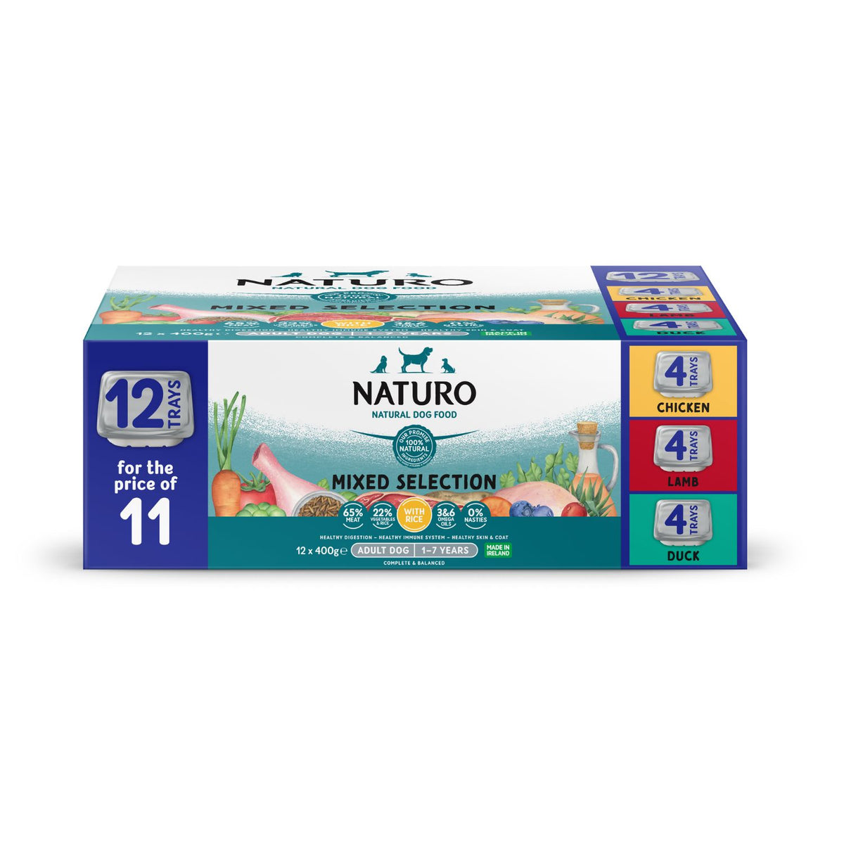 Naturo Dog Adult Multipack 12 x 400 g