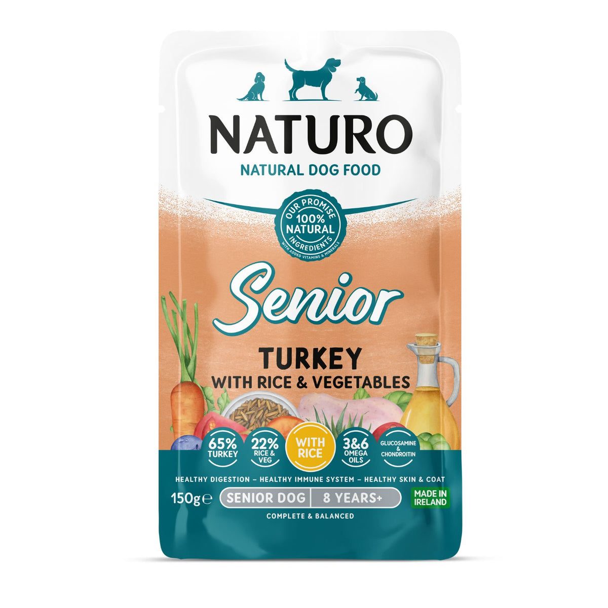 Naturo Dog Adult Mini Senior Pavo & Arroz 150 g (8)