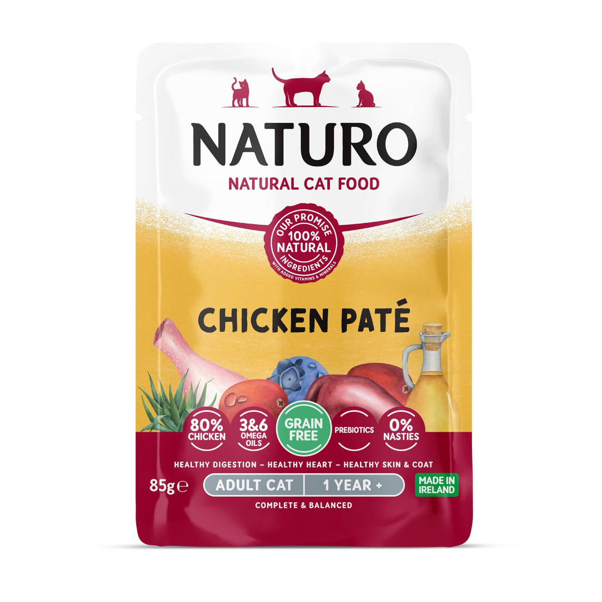 Naturo Cat Paté Pollo 85 g (12)