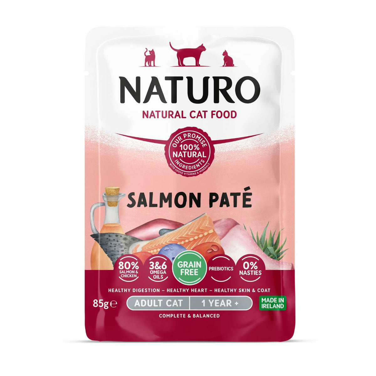 Naturo Cat Paté Salmón 85 g (12)