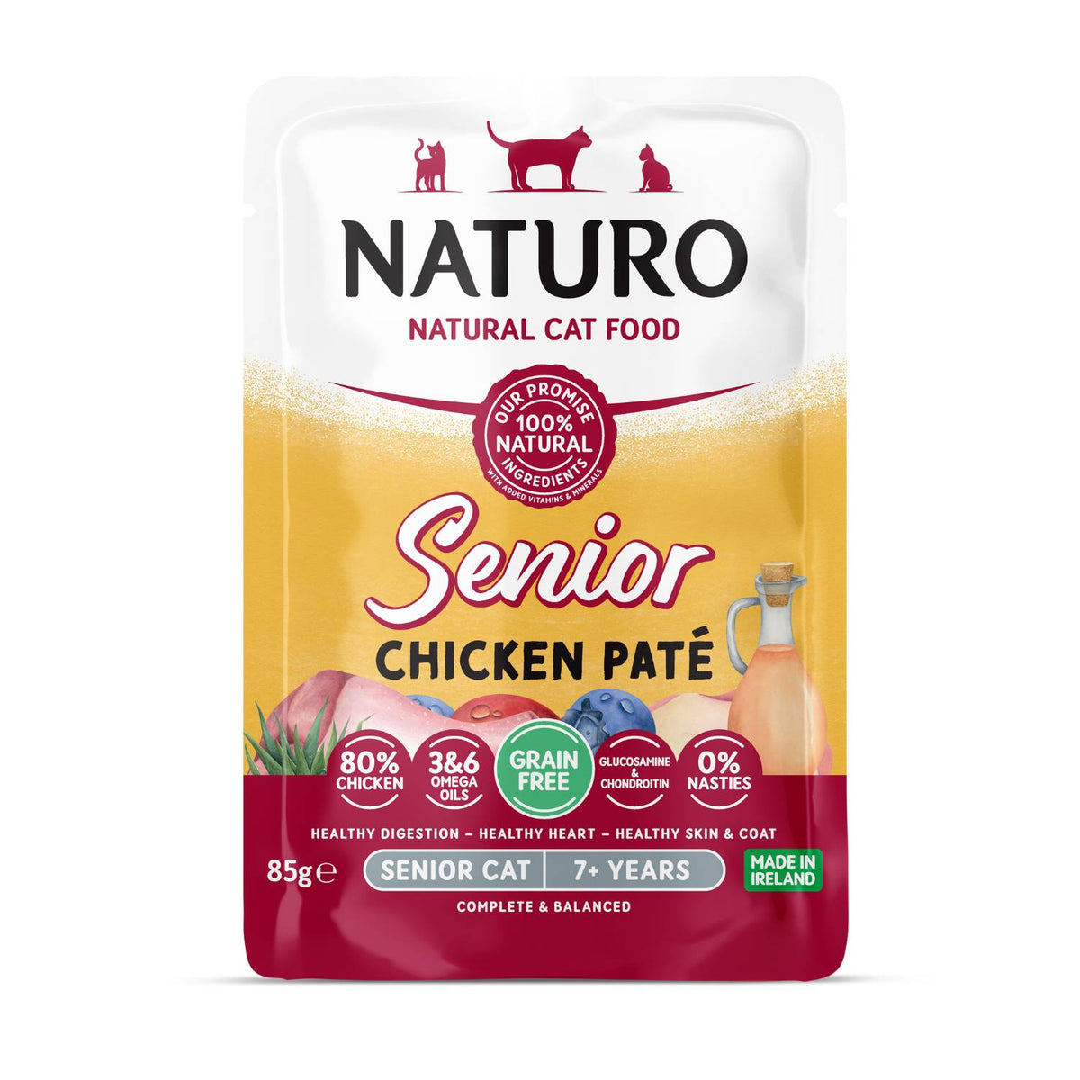 Naturo Cat Paté Senior Pollo 85 g (12)