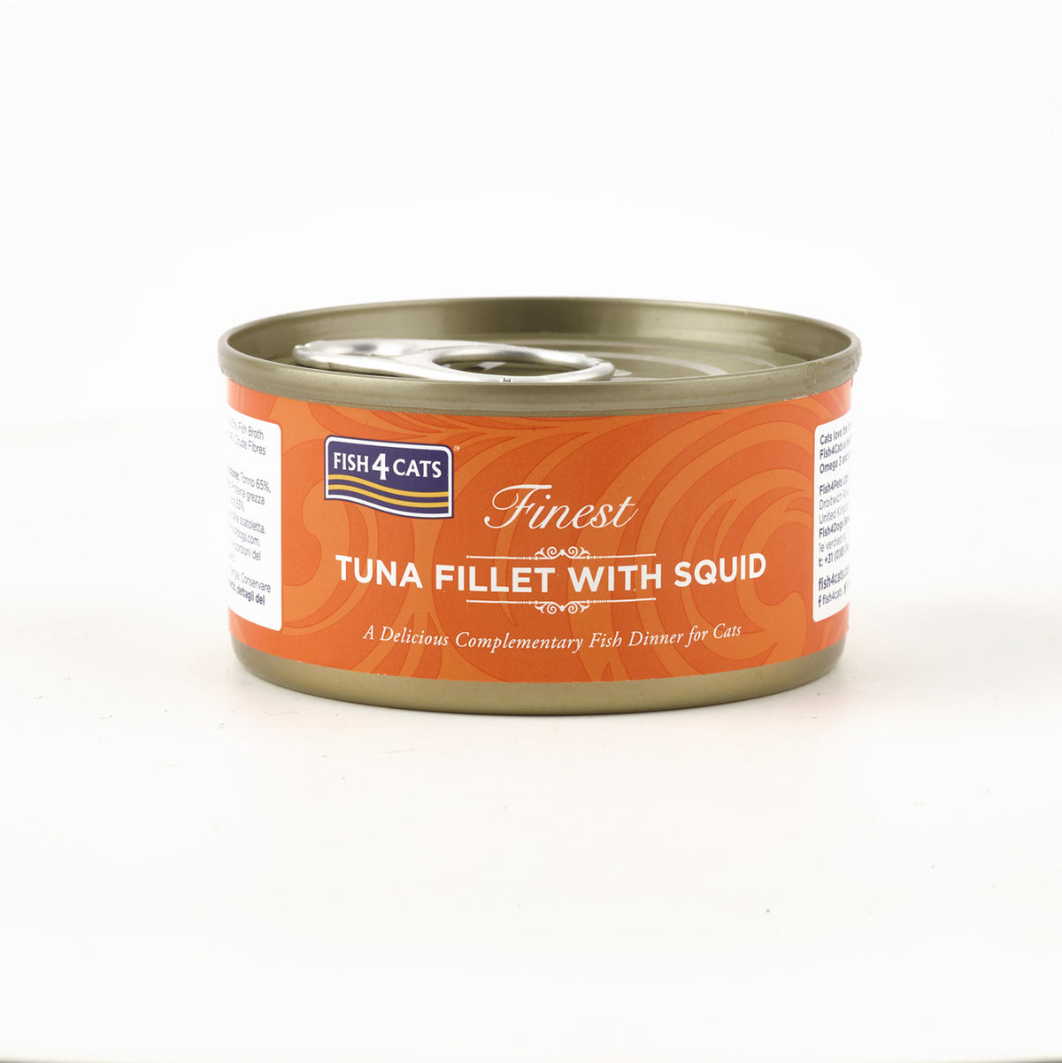 Fish4Cats Lata Filete de Atún con Calamar 70 g (10)