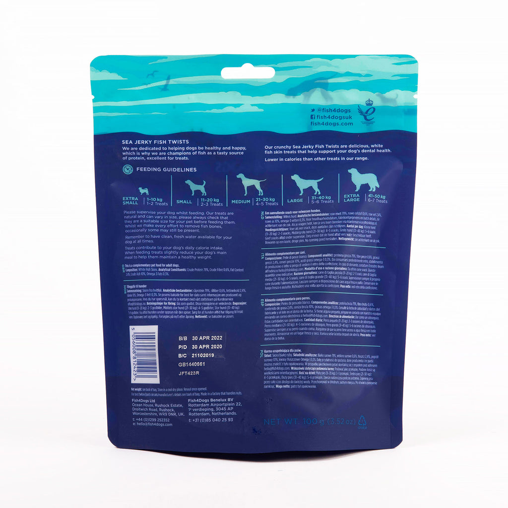Fish4Dogs Dental Sea Jerky Fish Twists 100 g (10)