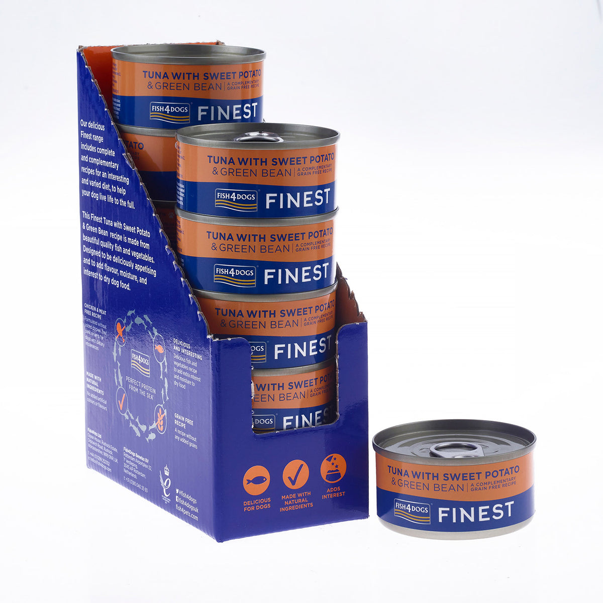 Fish4Dogs Lata Pescado con Judías & Boniato 85 g (12)