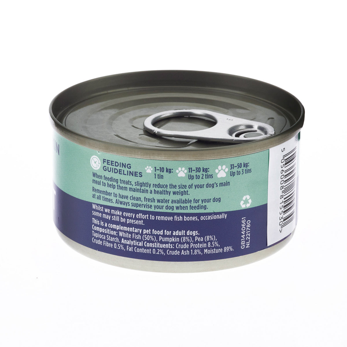 Fish4Dogs Lata Pescado con Calabaza & Guisante 85 g (12)