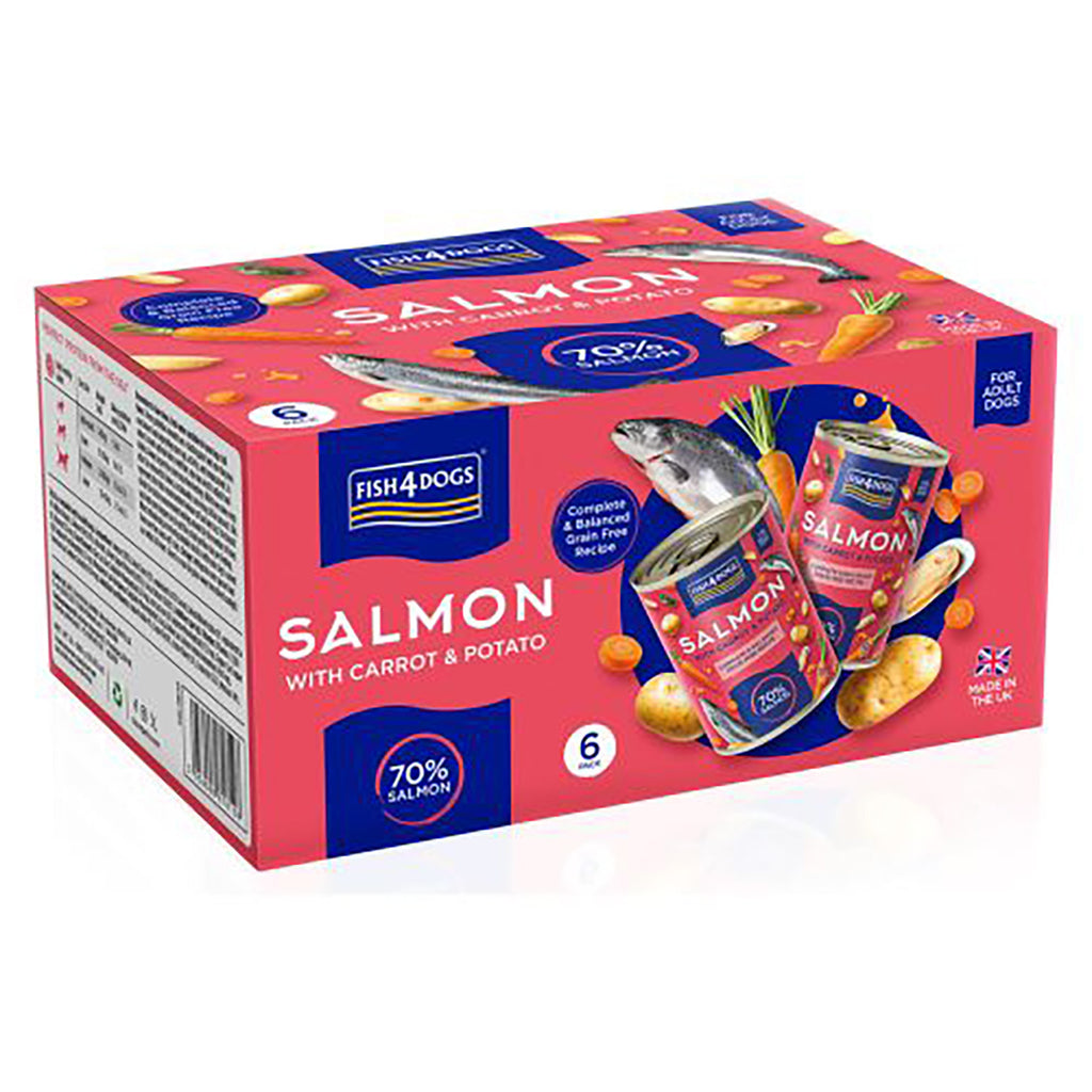 Fish4Dogs Lata Salmón & Zanahoria & Patata 395 g (6)