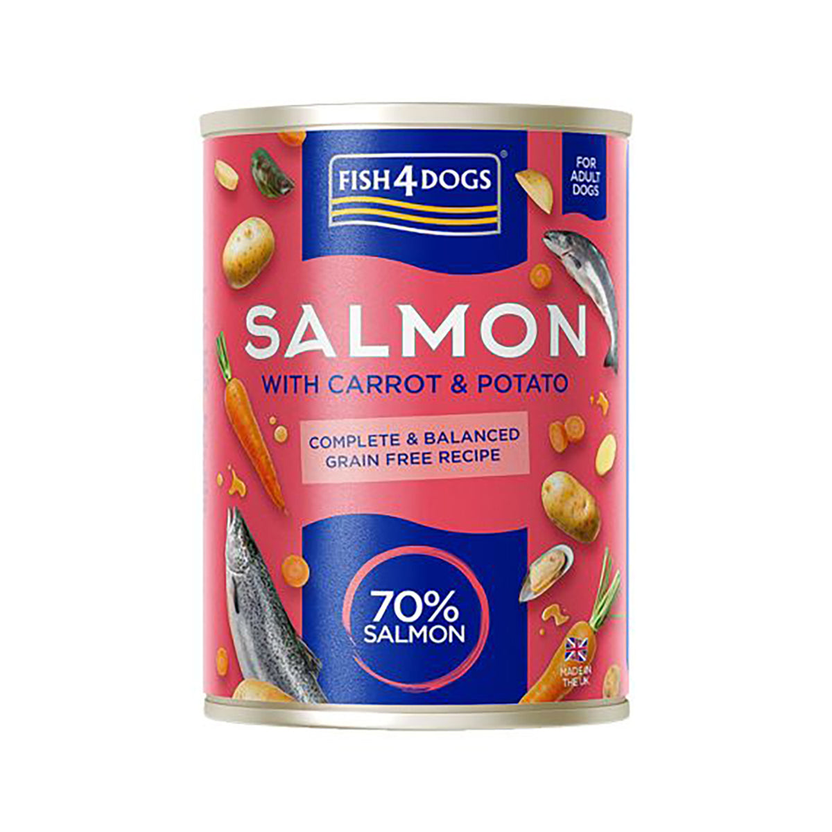 Fish4Dogs Lata Salmón & Zanahoria & Patata 395 g (6)