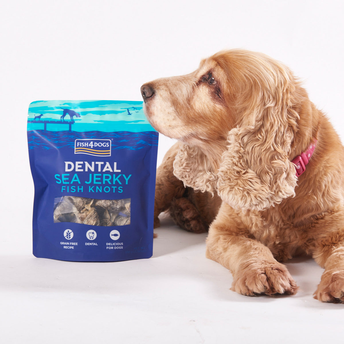 Fish4Dogs Dental Sea Jerky Fish Knots 100 g (10)