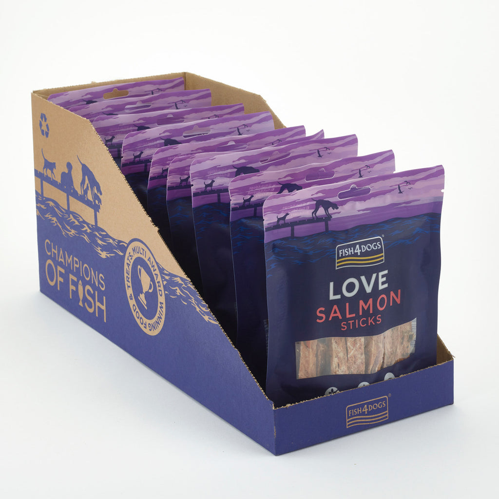Fish4Dogs Love Salmón Sticks 85 g (10)