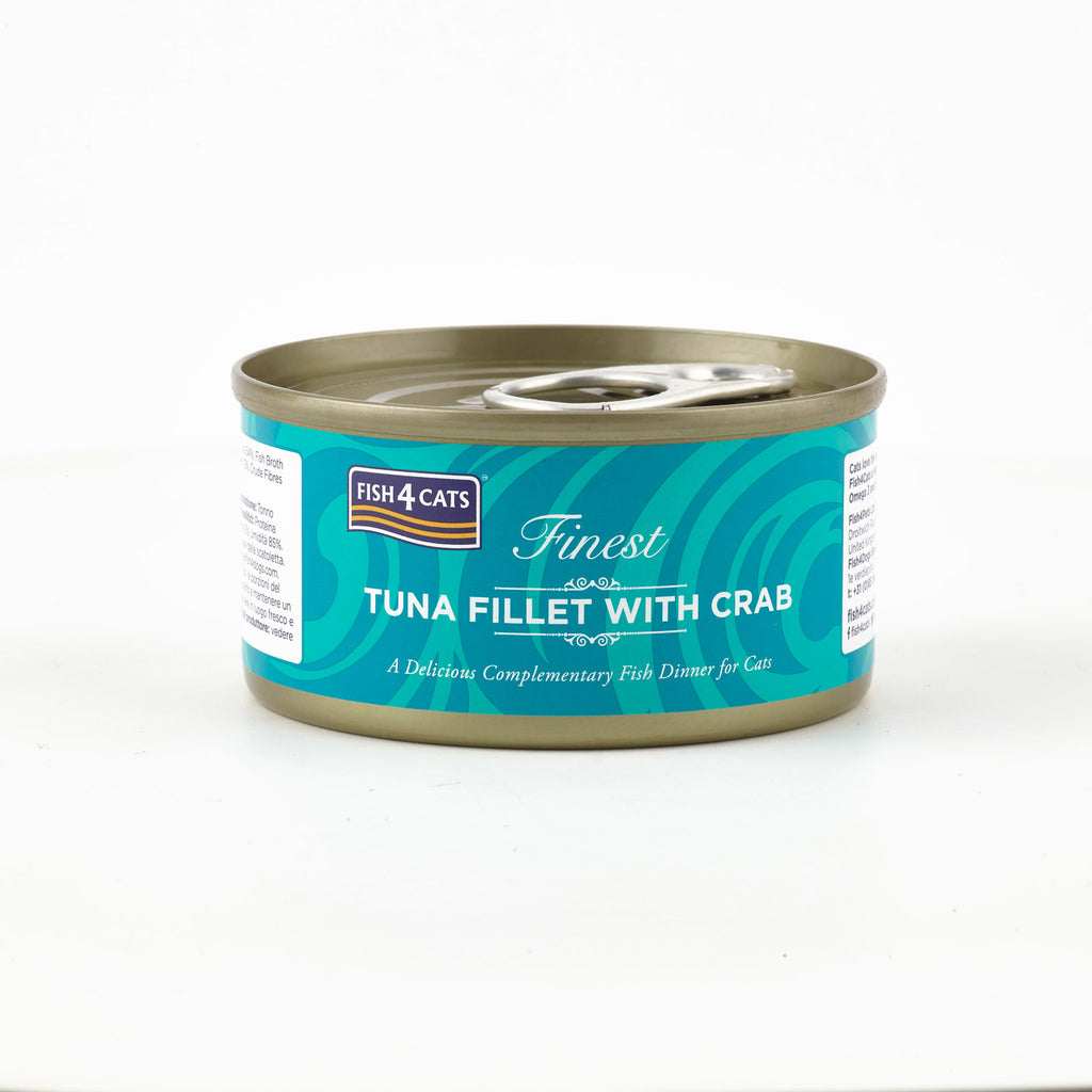 Fish4Cats Lata Filete de Atún con Cangrejo 70 g (10)