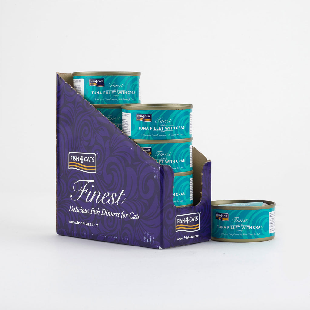 Fish4Cats Lata Filete de Atún con Cangrejo 70 g (10)