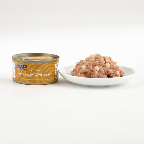 Fish4Cats Lata Filete de Atún con Queso 70 g (10)