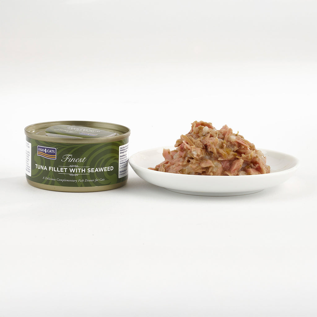 Fish4Cats Lata Filete de Atún con Algas 70 g (10)