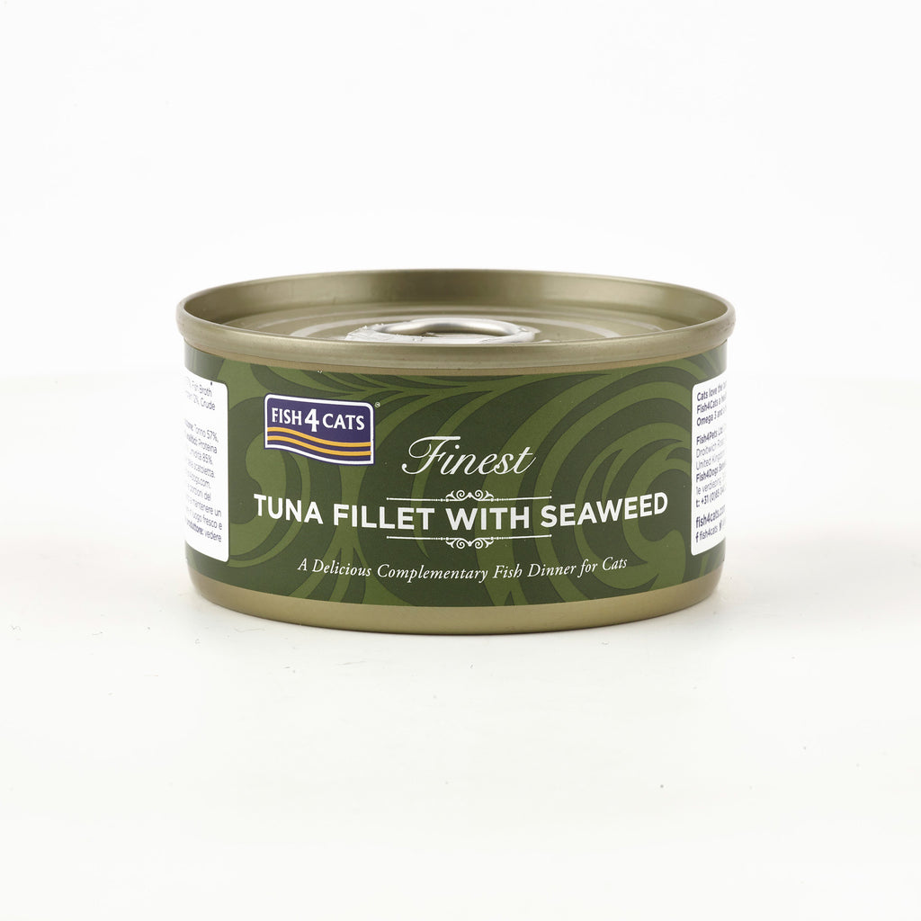 Fish4Cats Lata Filete de Atún con Algas 70 g (10)