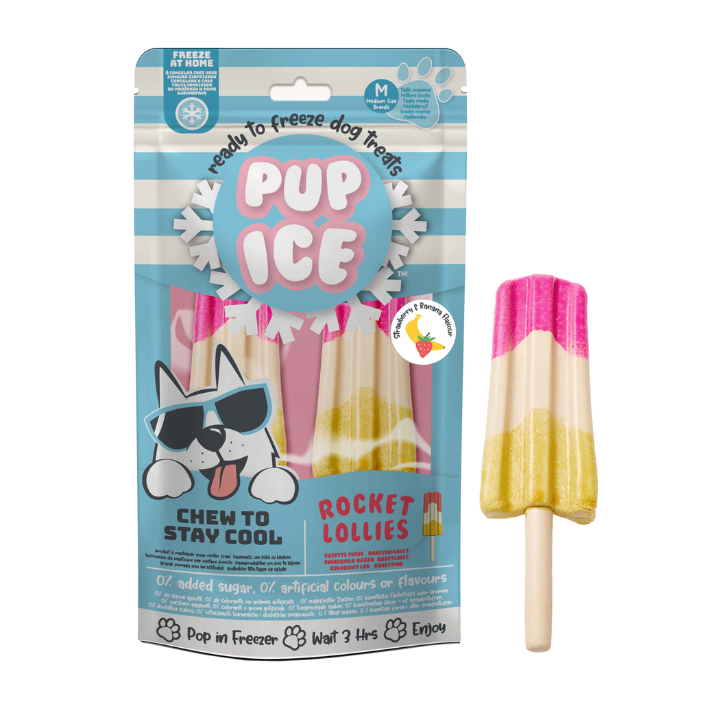 Pup Ice 2 Rocket Fresa&Platano 90g (12)