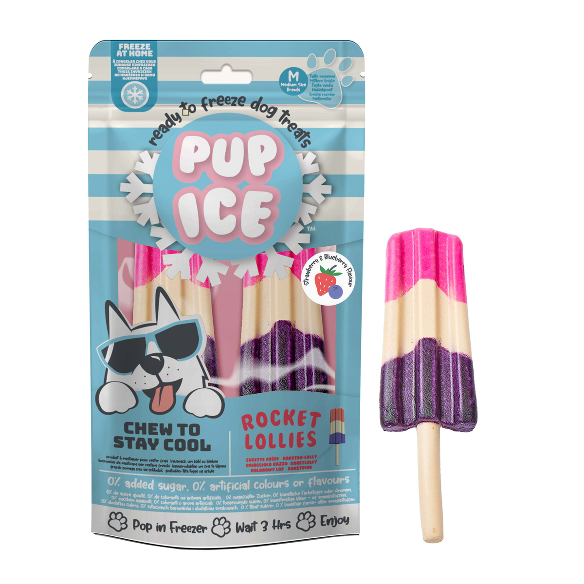 Pup Ice 2 Rocket Fresa&Arandano 90g (12)
