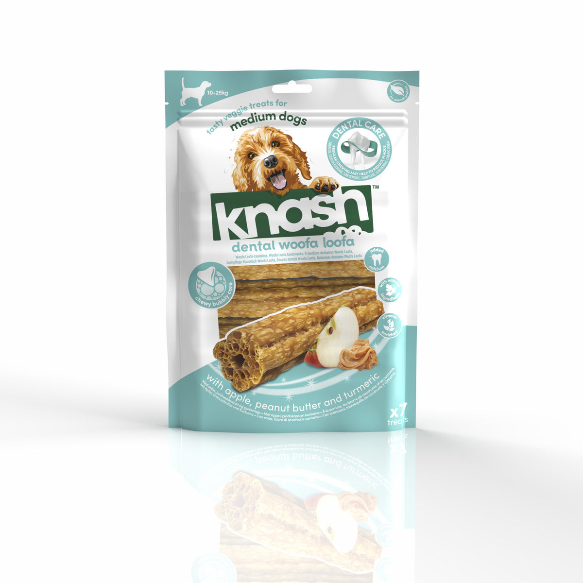Knash Dental Woofa Manzana&Cacahuete 7 uds 196gr (16)