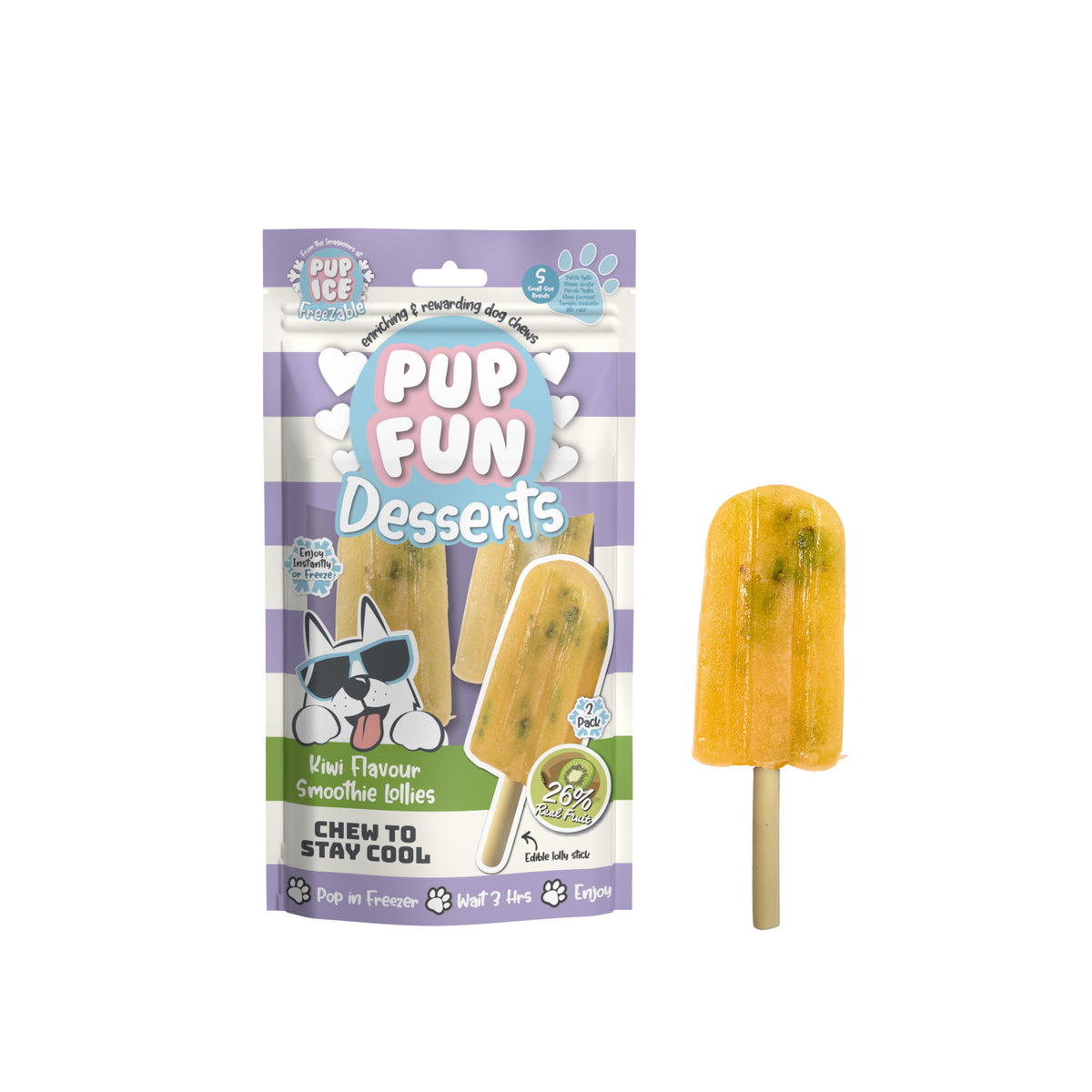 Pup Ice Smoothie Kiwi 2 uds 60gr (14)