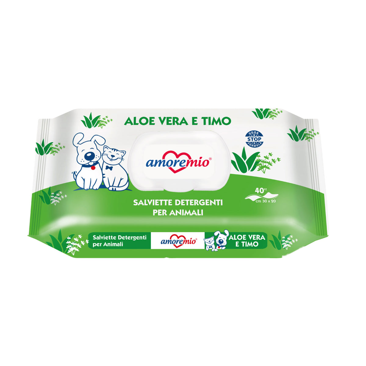 Amoremio Toallitas Aloe Vera 40 ud