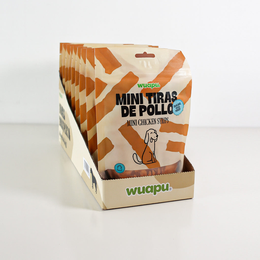 Snacks Mini Tiras de Pollo - Pack x 12 bolsas