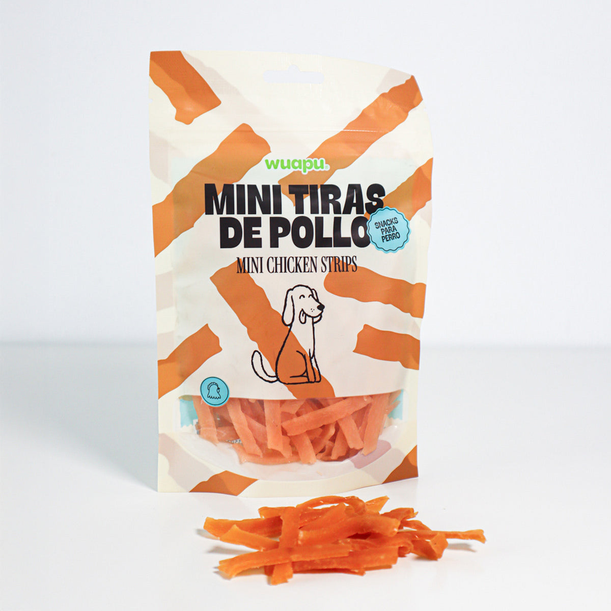 Snacks Mini Tiras de Pollo - Pack x 12 bolsas