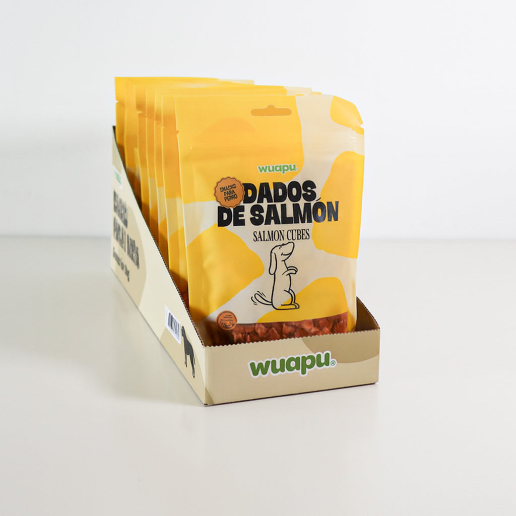 Snacks Dados de Salmón - Pack x 12 bolsas